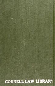 Cover of: The first principles of law