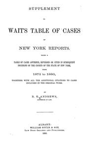 Cover of: Supplement to Wait
