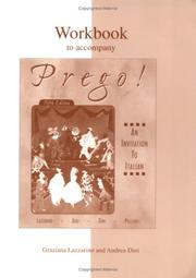 Cover of: Workbook to accompany Prego! An Invitation to Italian