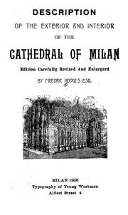 Description of the exterior and interior of the Cathedral of Milan by Fredric Hodges