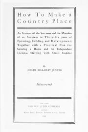 How to make a country place by Joseph Dillaway Sawyer