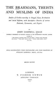 Cover of: The Brahmans, theists and Muslims of India by John Campbell Oman