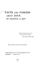 Cover of: Facts and fancies about Java by Augusta de Wit