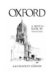 Cover of: Oxford: a sketch book