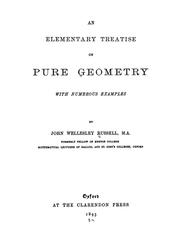 Cover of: An elementary treatise on pure geometry with numerous examples
