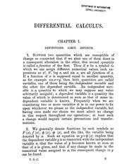 Cover of: A treatise on the differential calculus: with numerous examples