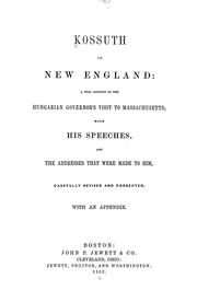 Cover of: Kossuth in New England | Ralph Waldo Emerson