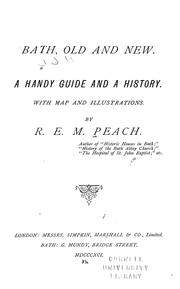 Cover of: Bath, old & new by R. E. M. Peach