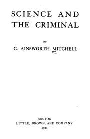 Cover of: Science and the criminal