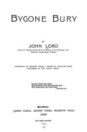 Bygone Bury by John Lord