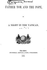 Cover of: Father Tom and the pope: or A night in the Vatican