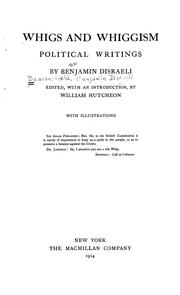 Cover of: Whigs and Whiggism by Benjamin Disraeli