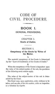 Cover of: (Revised draft of) Code of Civil Procedure