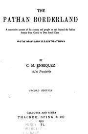 Cover of: The Pathan borderland by Enriquez, C. M.