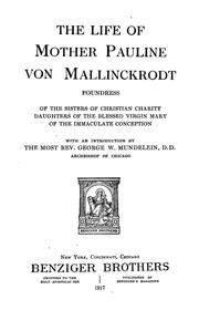 Life of Mother Pauline von Mallinckrodt