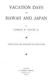 Cover of: Vacation days in Hawaii and Japan