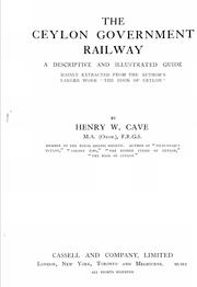 Cover of: The Ceylon government railway by Henry W. Cave