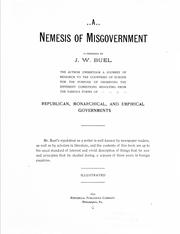 Cover of: A nemesis of misgovernment