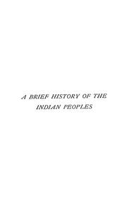 Cover of: A brief history of the Indian peoples by William Wilson Hunter