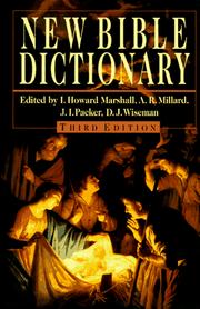 Cover of: New Bible dictionary
