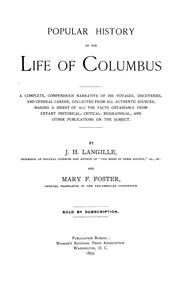Cover of: Popular history of the life of Columbus by J. H. Langille