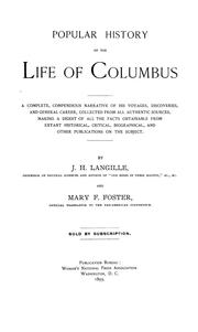 Cover of: Popular history of the life of Columbus by J. H. Langille, J. H. Langille