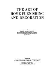 Cover of: The art of home furnishing and decoration
