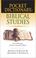 Cover of: Pocket Dictionary of Biblical Studies (Pocket Dictionary)