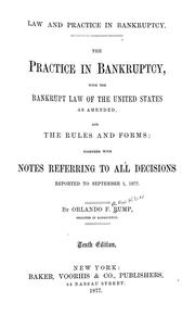 Cover of: Law and practice in bankruptcy