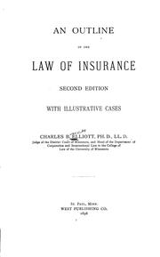Cover of: An outline of the law of insurance