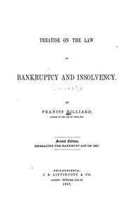 Cover of: A treatise on the law of bankruptcy and insolvency