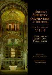 Cover of: Galatians, Ephesians, Philippians by edited by Mark J. Edwards.