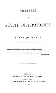 Cover of: A treatise on equity jurisprudence