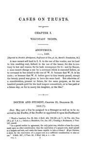 Cover of: [A selection of cases of the law of trusts: with notes and citations.]