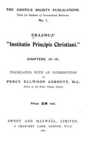 Cover of: Erasmus' "Institutio principis christiani." by Desiderius Erasmus