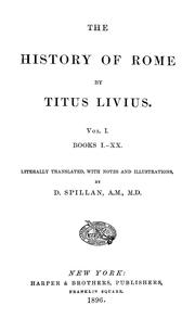 Cover of: The history of Rome by Titus Livius