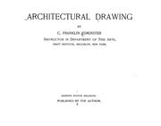 Cover of: Architectural drawing: C. Franklin Edminster ...