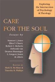 Cover of: Care for the soul by edited by Mark R. McMinn & Timothy R. Phillips.