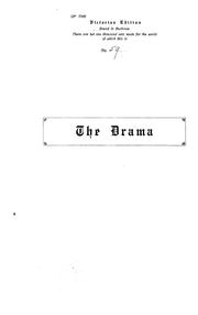 Cover of: The Drama; its history, literature and influence on civilization. by Editor in chief:  Alfred Bates.
