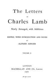 Cover of: The life and works of Charles Lamb.