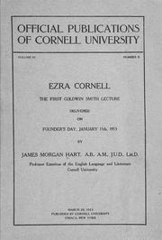 Cover of: Ezra Cornell by Hart, J. M.