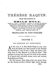 Cover of: Thérèse Raquin: a novel