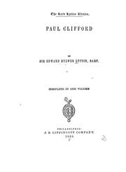 Cover of: Paul Clifford | Edward Bulwer Lytton