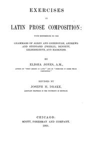 Cover of: Exercises in Latin prose composition by Elisha Jones