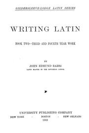 Cover of: Writing Latin ...