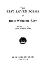 Cover of: The best loved poems of James Whitcomb Riley