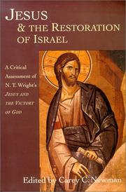 Cover of: Jesus & the restoration of Israel by edited by Carey C. Newman.