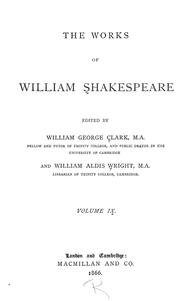 Cover of: The works of William Shakespeare by William Shakespeare