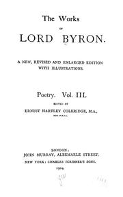 Cover of: The works of Lord Byron. by Lord Byron