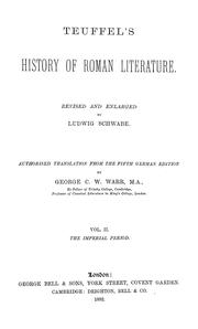 Cover of: A history of Roman literature